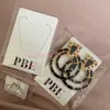 Personalize Logo Jewelry Display Holder Custom Bracelet Card Necklace Brooch Keychain Stand Packaging Supply For Small Business