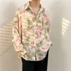 Erkekler Sıradan Gömlekler 2023 İlkbahar Yaz Vintage Moda Trendi Uzun Kollu Yaku Erkek Giyim