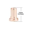 100/200pcs Consumables Red Copper Extended Long Tip Electrodes and Long Nozzles Fit PT31 LG40 40A Air Plasma Cutter