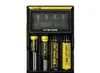 정통 Nitecore D4 DIGI 충전기 DIGICHARGER LCD 디스플레이 배터리 IMR 18650 26650 20700 21700 Universal Li- 이온 배터리 진전