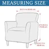 Stoelhoezen 1 stoel Jacquard Sofa fauteuil Cover Polar Fleece Plain Living Room Elastic Tub Spandex Club Bar