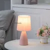 Table Lamps Milkshake Bedroom Night Lamp DESK LIGHT E27 Pleats LED INS Floor Girl Bedside Ceramic Indoor Lighting Lights
