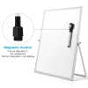 Stobok Magnetic Dry Erase Board Double face Personal Desktop Table Top Top Top Board Planner Rappel avec Stand for School Office