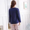 Vêtements à domicile Pyjama pour femmes en coton de haute qualité sets à manches longues caricatures pour femmes pijamas mujer pyjamas intérieur intérieur décontracté 2024