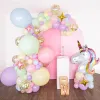 151pcs ballons arc-en-ciel Garland Arch Kit mariage Unicorn 1er anniversaire décor de fête pour enfants baby shower anniversaire Latex Globos ballon