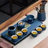 Teaware set Portable Travel Tea Set Modern Party 6 Personer Mug Tepot Chinese Services Coffee Cup Juego De Te Full