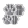 Não-bastão, recipiente de pata de gato molde resina epóxi Silicone Mold Crafts Diy Ornament Ferramenta para caixa de armazenamento DIY, castiça