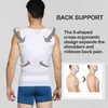 Männer Gynäkomastien Kompression Tanktop Schlampe Weste Body Shaper Tummy Control Tailer Trainer Rückenstütze Unterwäsche Hemd Gürtel