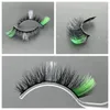 False Eyelashes 2 Pairs Color Lashes Wholesale 3D Resuable Faux Colored Mink Bulk Natural Full Strip Fake Lash 15MM