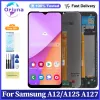 6.5 "Écran d'origine pour Samsung Galaxy A12 SM-A125F A127F Affichage de l'écran tactile Assemblage de l'écran tactile A12 Pièces de remplacement