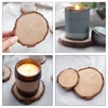 Candele per candele pad pad della casa Coppa el rustic coaster tavolo in legno