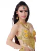 Women Stage Dance Wear Dance Oriental Dance Tasselle in rilievo in perline Bra Belly Dance Top 1 PC Costumi per la pancia