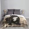 Französische Bulldoggendecke für Sofa Bett Koralle Fleece süße tierische Welpe Hund Leichte Wurst Decken Büro Nickerchen Schalbetthöfe
