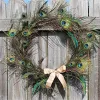 10pcs 25-30 cm echte natürliche Pfauen-Augenfedern für DIY-Bastelkostüm Brautjungfer Corsage Hochzeit Weihnachtsferiendekoration