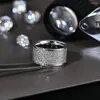 Cluster Rings Attagems Full D Цвет круглый разрез кольцо Moissanite для женщин Sparkling Frand Weddings 925 Стерлинговое серебро Fine Jewelr Test