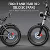 Bikes Ridstar Q20 Bike Ectric 2000W 48V 40AH INFERIORE E DUPPETTO SOLPO MOTORE 20 * 4,0 Pneumatici a grasso per mountain Ectric Bicyc per adulti L48