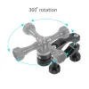 Caméras Bike Camera Haters Mount 360 ROTATION CNC CNC Aluminium Bicycle Motorcycle Clip 1535 mm pour GoPro 10 9 8 7 Pour DJI Action 2