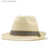 Chapeaux à bord large chapeau seau Nouveau été parent-enfant de soleil chapeaux de soleil décontracté pour femmes chapelet jazz homme plage trilby paille panama chapeau creuse ceinture de soleil caps y240409