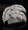 Moda Gelin Düğün Tiaras Çarpıcı Rhinestone Fine Comb Gelin Mücevher Aksesuarları Kristal Saç Fırçası LY687792104