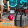 Bowling -Tasche Single Bowling Ball Handtasche mit gepolstertem Ballhalter Bowlingkugelzubehör Double Reißverschluss Design tragbares Bowling