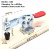 1/2 stks Toggle Clamp 201a/201b/201c/225d Heavy Duty horizontale snelle release schakelklemmen set klemmen houtbewerking handclipgereedschap