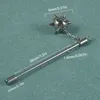 1pc en acier chirurgical Hammer Sammer Trident Trident Industrial HELIX Cartilage Tragus Boucle d'oreille Piercing Straight Bar Jewlery