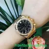 AP функциональные запястья Watch Series серия Royal Oak 26240OR Rose Gold Black Belt Mens Mens Fashion Leisure Business Sports Back Transparent Mechanical Watch