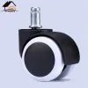 5 Pieces Office Chair Wheels Casters 2" 50KG 360 Degree Mute Swivel Castor Furniture Feet Replacement Wheel Silent Rubber Roller