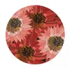 Table Cloth 1Pc Waterproof Tablecloths Round Elastic Tablecloth Red Sunflowers Pattern Cover Coffee Pad