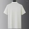 Polos maschile 8xl 7xl 6xl 2024 Summer England Style Shirt Uomini Tops High End Luxury Mens Shirts Fashion Sliose Mas Male Clothing