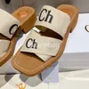 24 Sandalias de diseñadores Cubrimos de goma de mujeres de lujo Mulas Mulas Planas Flatas de letras Diaos zapatillas para mujeres Pinieras de color Pink Summer Plataforma Playa Plataforma Herringbone Zapatos