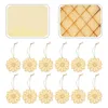 Decorative Flowers Mushroom Wooden Embellishments Chrysanthemum Blank Chip Decorations Home Graffiti Slices