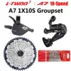 Ltwoo a7 1x10s gruppeSet 10 Speed Shift Hebelumsurur Sunshine Cassette 36T 42T 46T 50T VXM Ketten 10s Fahrradteile