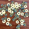 100g Yellow Flower Bee Slices Polymer Clay Sprinkles for Slime Ferming DIY Nail Arts Decoration Scrapbook Craft Phone Decor