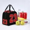 Classic 23 Number Legend Basketball Lunch Bag Warm Cooler Insulated Lunch Box for Women Kids School Food Picnic Tote Container
