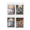 Jianwu 50 Sheets Gothic Post Office Series Vintage Flower Stamp Material Decor Sticker Creative Diy Journal Collage Stationery