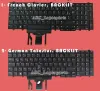 Tangentbord Ny Fench Clavier Azerty / German Tatastur Keyboard för Dell Latitude E5550 E5570 E5580 5550 5580 5590 5591 Bakgrundsbelyst pekare