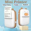 Stand Mini Sticker Printer met Bluetooth Wireless Portable Thermal Printer voor Smart Phone Mobile Printer Smart Photo Printer