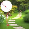 Fiori decorativi Solar Lights Lights Garden Stake Patio Patio Pathway Yard Candy Canne Power Walkway Stamppes