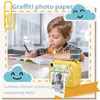 Kindercamera instant print po mini digitale videocamera voor kinderen print thermisch papier educatieve speelgoed verjaardagen kerstcadeau 240327