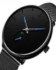 Polshorloges Donrosin Men Casual Slim Black Mesh Steel Pols Watch Watch Fashion Mens Watches Top Quartz Relogio Masculino4894230