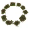 Decoratieve bloemen 10 PCS ORNAMENT MINIATUUR Gras Clusters Handmatig eenvoudig schoon gazon decor plastic naptha
