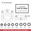 Nitril Gummi O-Ring 50pcs/Los Schwarzer NBR-Versiegelung CS2.65mm ID6.75/7.1/7.6/8/8.75/9/9.5/10mm O-Ring Dichtung Dichtungsring