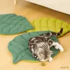 Cat lits meubles de chats tapis de lit de chat doux en forme de feuille en forme de feuille de coton doux chiot chat chien de lit de lit de lit de somme