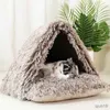 Letti di gatto mobili morbidi letto di gatto caldo per cuccioli e cani di piccola piccola tenda da gatto che scalda il letto permanente letto grotta per peta