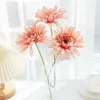 Dekorativa blommor Boutique Gerbera Single STEM DIY Artificial Simple Home Decoration Fresh Silk Fake Chrysanthemum Wedding