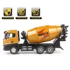 Huina 150 Simuleringslegering Mixer Truck Model Sliding Engineering Heavy Vehicle Rotation Discharge Car Toy for Chlidrens Gifts 240409