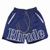 Män shorts mens shorts designer för män designer shorts män bomull sommar basket sport jogging andningsbara mode kvart byxor rhudes runda krage givenchey