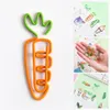 Decorative 32Pcs Universal Ice-cream Two-color Curved Pins Lightweight Binder Clamps Interesting for Office