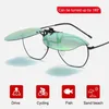 Lunettes de soleil Coup de forme d'oeil sur les verres de prescription ultra-légers UV400 Nuances pratiques Polarisée Flip Up Sun